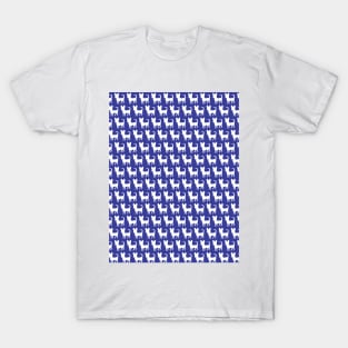 Chihuahua silhouette print (mini) royal blue T-Shirt